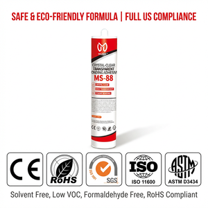 MS-88 Colle Super Transparente Anti-Moisissure Étanche pour Verre et Plaques PS/PC – Adhésif de Liaison Sans Clouage - Product Image 4