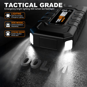 Démarreur de batterie de voiture portable 12V 1000A avec batterie externe et lumière LED pour voitures particulières, camions et motos - Product Image 4