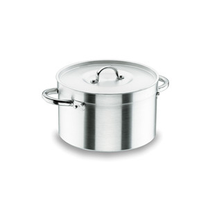Casseruola in alluminio Chef con coperchio da 8 litri, pentola resistente per uso su fornello e forno - Product Image 1