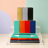 Boîte cadeau magnétique pliable colorée en gros, boîte d'emballage en carton pour vêtements, portefeuilles, cosmétiques, emballage cadeau