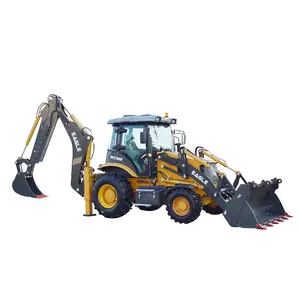 גלגל מטעין עם backhoe בשימוש טרקטור חובש טרקטור חובש טרקטור עם מעמיס