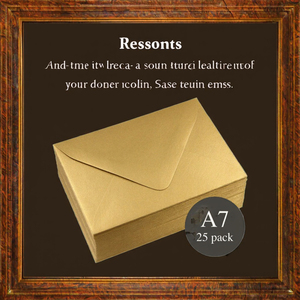 Tùy Chỉnh Vàng Sáng Bóng Kim Loại Ngọc Trai Mini C7 Phong Bì Giấy Cho Giáng Sinh Lời Mời & Quà Tặng Gói - Product Image 2