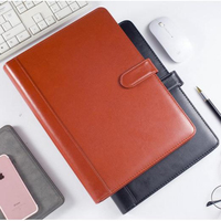 Porte-documents d'affaires réutilisable, organiseur, padfolio personnalisé, classeur à anneaux personnalisé, dossier en cuir A4 avec logo personnalisé