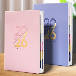 Cuaderno Español de 156 Hojas, Tapa Dura de Cuero PU A5, Color Personalizado, Encuadernación Cosida, Impresión UV, Alta Calidad, Nuevo 2026, Suministro de Fábrica - Product Image 1