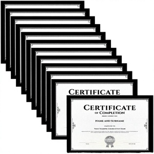 Premium Eco-Friendly Durable Black Wooden <b>Certificate</b> Photo <b>Frame</b> Rectangle for Desktop Wall Display Home Office - Product Image 2