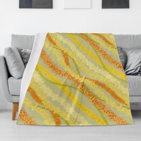Vente en gros d'usine, couverture en velours minky Puakenikeni Hawaii de haute qualité, couverture en flanelle personnalisée imprimée
