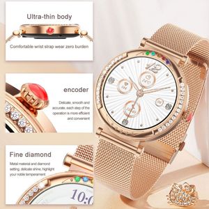2024 nouveau CF33 dames Smartwatch jeux réveil calendrier femme santé surveillance sport Fitness Tracker montre intelligente pour les femmes - Product Image 4