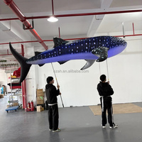 Grand ballon gonflable géant en forme de requin baleine avec lumière LED pour spectacle extérieur durable