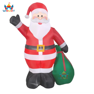 Globo Inflable de Papá Noel con Ventilador Incorporado, Decoración Impermeable con Regalos en Oferta - Product Image 5
