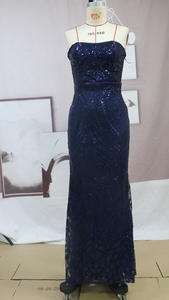 Grosir gaun payet perak tanpa lengan Slim Fit wanita gaun <span class=keywords><strong>Prom</strong></span> seksi bahu terbuka gaun malam pesta - Product Image 5