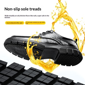 Zapatos de <span class=keywords><strong>Chef</strong></span> para Hotel, de Microfibra, con Suela Gruesa de Goma, Ligeros, Impermeables, Antideslizantes, Resistentes al Aceite, Fáciles de Limpiar - Product Image 3