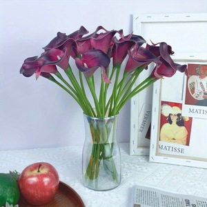 Bán buôn nhà máy bán hàng trực tiếp PU nhân tạo Calla Lily Hoa Keo mềm trang trí hoa nghệ thuật cho giáng sinh và Phục sinh - Product Image 2