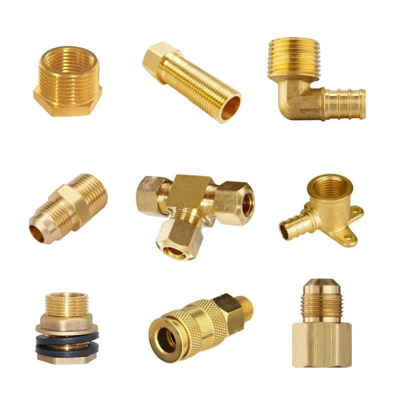 3/8 Inch Male Flare x 3/8 Inch Male Flare Connector Gas Adapter Union Brass Tube Coupler Pipe Flare Fitting