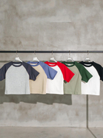 Tops cortos para mujer, ropa de verano, Top corto Sexy de algodón para mujer, camisetas en blanco para mujer, camisetas cortas