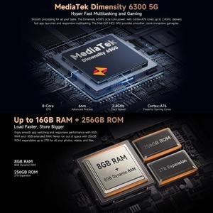 เกราะ Ulefone ของแท้ใหม่ X16 <span class=keywords><strong>Pro</strong></span> Night <span class=keywords><strong>Vision</strong></span> ขนาด8GB + 256GB 6.56นิ้วแอนดรอยด์15 MediaTek dimensity IP68/IP69K โทรศัพท์ทนทาน - Product Image 3