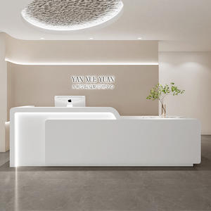 Precio <span class=keywords><strong>de</strong></span> fábrica, logotipo personalizable, mostrador <span class=keywords><strong>de</strong></span> recepción <span class=keywords><strong>de</strong></span> cajero, mostrador duradero, gran oferta, mostrador <span class=keywords><strong>de</strong></span> recepción <span class=keywords><strong>de</strong></span> salón <span class=keywords><strong>de</strong></span> belleza, mostrador frontal - Product Image 5