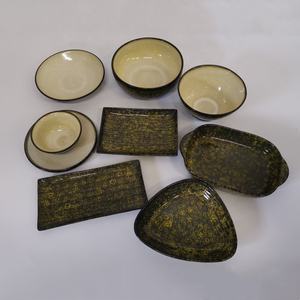 קוריאני סגנון חרס כלי אוכל ביתי ארוחת ערב סט זיגוג קרמיקה צבעוני כלי שולחן - Product Image 2