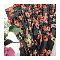 Hochwertiger Korea Velvet Fabric Flower Jacquard für Damen kleider Home Decor Polster taschen-Leicht gestrickt