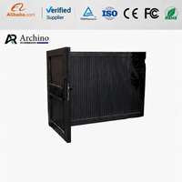 Porte coulissante automatique en aluminium à rupture de pont thermique sur mesure de luxe pour entrée principale de villa, avec serrure intelligente, pour hôtels et gymnases, vente en gros