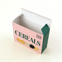 Boîte en papier biodégradable personnalisée de qualité alimentaire, vente en gros, bon marché, pour céréales, collations, chocolat, pain