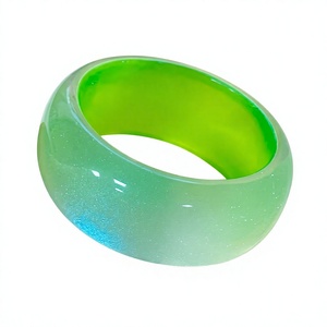 Classic Acrylic Resin Bangles Colorful Bangle Bracelets Stylish Design Unisex Fashion Jewelry Gift Party Wedding for Woman - Product Image 2