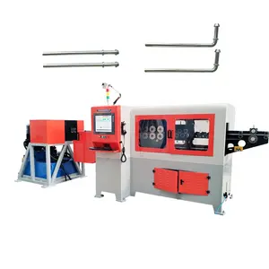 Automatic 3d wire bending machine and hydraulic rivet end making machine combined equipment for muffler hanger hook
