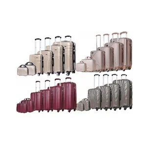 Borse da viaggio essenziali guscio duro ABS bagaglio 6 pezzi valigia Set bagaglio con borsa cosmetica