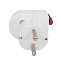 Schuko — prise de courant pour moteur de voiture, connecteur mâle terre, avec interrupteur marche/arrêt, ca 100 à 250V, 10A/16A