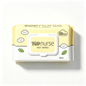Toallitas Húmedas para Bebés TOPnurse, 50 Unidades, Sin Alcohol, Cuidado Suave de la Piel, Toallitas de Limpieza - Product Image 1