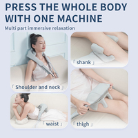 Masseur portable de luxe pour les épaules et le cou avec chauffage par physiothérapie infrarouge, pétrissage intelligent, mémoire de forme en coton, nettoyage détachable