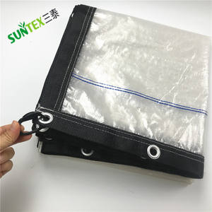 <span class=keywords><strong>Película</strong></span> tejida transparente de 2m x 12m, cubierta de lluvia para huerto de cerezos con unión reforzada, cubierta de cerezo, lona tejida de PE transparente - Product Image 2