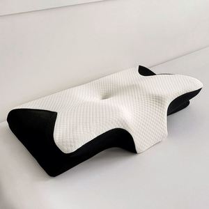 Oreiller papillon en mousse à mémoire de forme pour le cou, réglable, pour le lit, soulagement de la douleur cervicale - Product Image 1