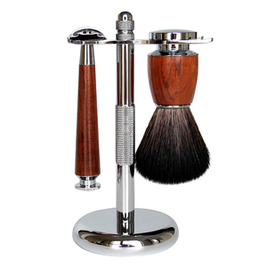 Set <span class=keywords><strong>di</strong></span> Alta Qualità con <span class=keywords><strong>Pennello</strong></span> <span class=keywords><strong>da</strong></span> <span class=keywords><strong>Barba</strong></span> in <span class=keywords><strong>Pelo</strong></span> <span class=keywords><strong>di</strong></span> <span class=keywords><strong>Tasso</strong></span> con Manico in Giada Naturale, Supporto e Tazza per la Rasatura - Product Image 3