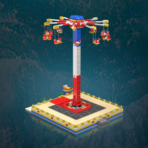 Moule King 11016 1581PCS Creative Serie RC Spinning Swing Chair Building Block Model Technical Educational Toy Festival Gift - Product Image 4