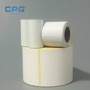 Étiquettes de prix thermiques autocollantes imperméables et résistantes à l'huile en rouleau, 4x4 pouces, 3x5 pouces, 115 g/m², pour rayonnages de supermarché - Product Image 1