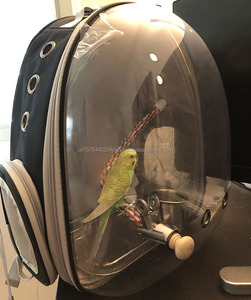 Factory Bird Carrier Bag <b>Backpack</b> Parrot Travel Bag Pet Carrier Cage Space Capsule Portable Bubble Bird <b>Backpack</b> with Perch - Product Image 5
