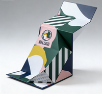 Boîte cadeau en carton ondulé pliable en forme d'avion - Écologique et recyclable pour les fêtes/anniversaires