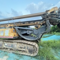 Foreuse rotative hydraulique d'occasion XCMG XR160ES sur chenilles pour la construction de fondations de pieux
