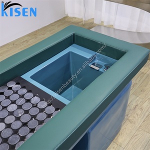 KISEN High-<b>end</b> Salon Moxibustion <b>Bed</b> Beauty Salon Special Intelligent Water Cycle Water Heater Shampoo <b>Bed</b> With Pedicure Spa - Product Image 4