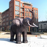 Installation d'amusement Parc modèle animal géant gonflable personnalisé Énorme sculpture d'éléphant gonflable publicitaire exquise