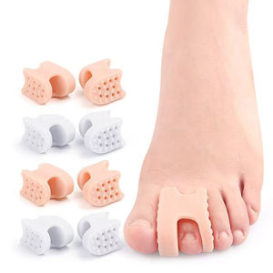 Entretoises pour gros orteils Soulagement des oignons avec correcteur Hallux Valgus Séparateur de gel de silicone pour le soin des pieds et les semelles correctrices - Product Image 1