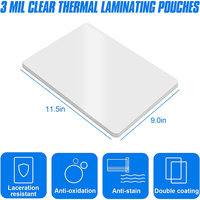 QUAFF gros Film de stratification A3 A4 3R 4R 5R ID taille 60 micro à 250 micro Film de protection PET pour papier Photo