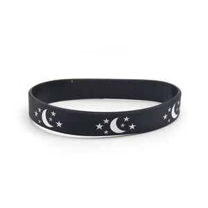 斋月节日活动派对纪念品现货厂家价格橡胶手链定制标志硅胶腕带 - Product Image 2