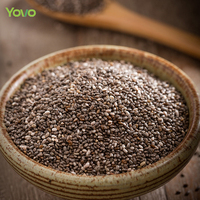 Graines de Chia Séchées Pures et Naturelles en Vrac pour Grossistes, Matière Première Noire de Chine pour Aliments Végétaliens, Boulangerie, Desserts et Cuisine