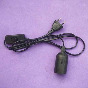 PLug 1.8m cordon d'alimentation câble E27 Bases de lampe avec fil de commutateur pour pendentif ampoule LED E27 <span class=keywords><strong>suspension</strong></span> <span class=keywords><strong>suspension</strong></span> support de prise - Product Image 6