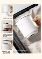 Bouilloire Électrique Portable Multifonctionnelle Sans Fil en Acier Inoxydable 316, Tasse de Voyage à Chauffage Rapide, Utilisation Domestique
