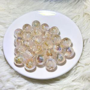 2025 estrella hoja de oro K16 cuenta redonda cuenta de resina a través del agujero recto no raya la cadena del teléfono móvil joyería colgante de coche - Product Image 3