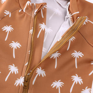 Costume da bagno caldo per bambini e bambine a maniche corte protezione solare costume intero mare vacanza neonato costume da bagno - Product Image 4