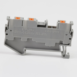 Bloque de Terminales de Empuje de 800V 24A y 13mm UJ6-2.5/1x2 con Puente de la Serie UFBS - Product Image 4
