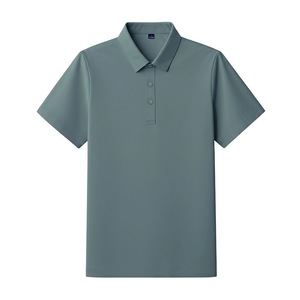 Men's Ice Silk Quick Dry Polo Shirt Summer Workwear Loose Fit Polyester 80-90% Thin Collared With Label And Tags - Product Image 3